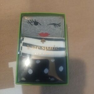 Kate Spade Gray and Black Socks Set